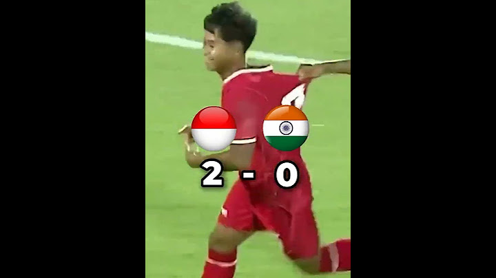 Timnas Indonesia U-17 Vs Timnas India (3-1) Fifa match day