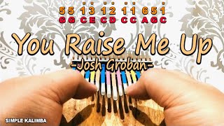 You Raise Me Up by Josh Groban •Kalimba with Easy Tab• Resimi