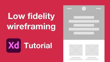 How to wireframe in Adobe XD | Easy tutorial