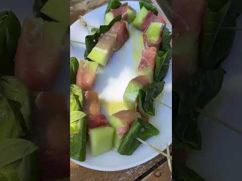 Let's make Prosciutto Wrapped Melon = the easiest appetizer!