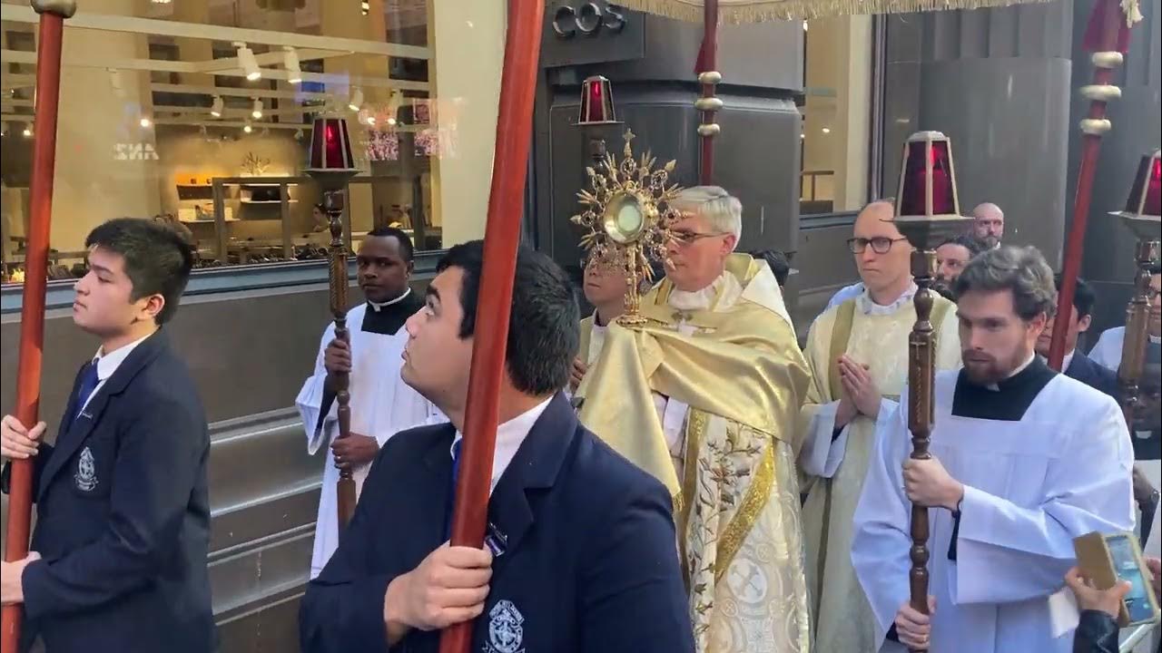 1 Corpus Christi Eucharistic Procession Sydney 2023 Beginning in CBD YouTube