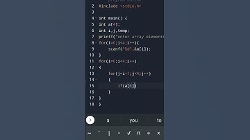 c program to arrange array elements in ascending order  #coding #trending #ytshorts #viral