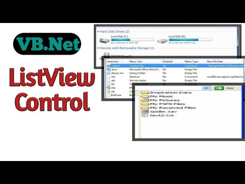 Vb.net listview control in hindi