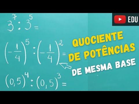 Vídeo: Qual é a propriedade quociente dos expoentes?