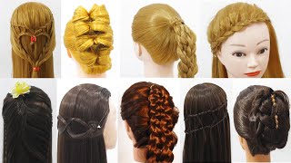 9 Fabulous Hairstyles for wedding/party | Trending Party Hairstyle for Girls | Indian Actress