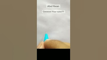 Comment your name??#shorts #signature #handwriting