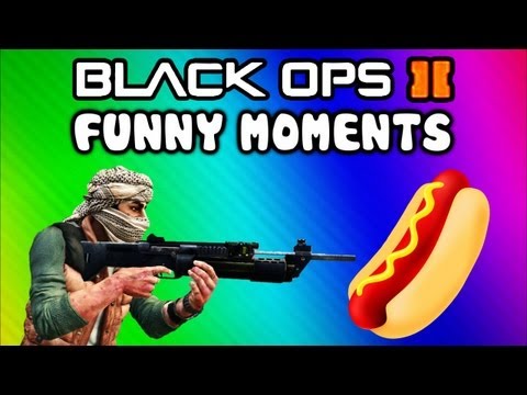 Black Ops 2 Funny Random Moments - Hot Dog, Mic Farts, Emblem Trolling, XBL Messages (Funtage)