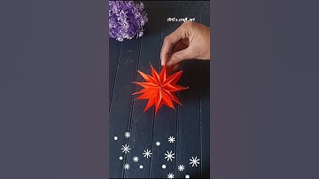 Wow😍! 3D Paper Snowflake❄️/ How To Make Paper Snowflakes #christmas​ #snowflakes #papercrafts​ #diy​