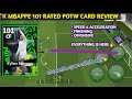 101 RATED K MBAPPE POTW CARD REVIEW MALAYALAM - EFOOTBALL 2025 - POTW PLAYER REVIEW #efootball