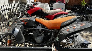 $400 POLARIS PREDATOR 500 LEFT OUTSIDE.. WILL IT RUN?