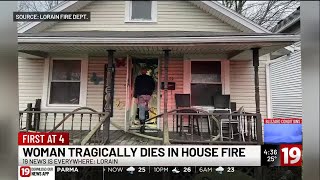 Elderly woman dies in Lorain house fire