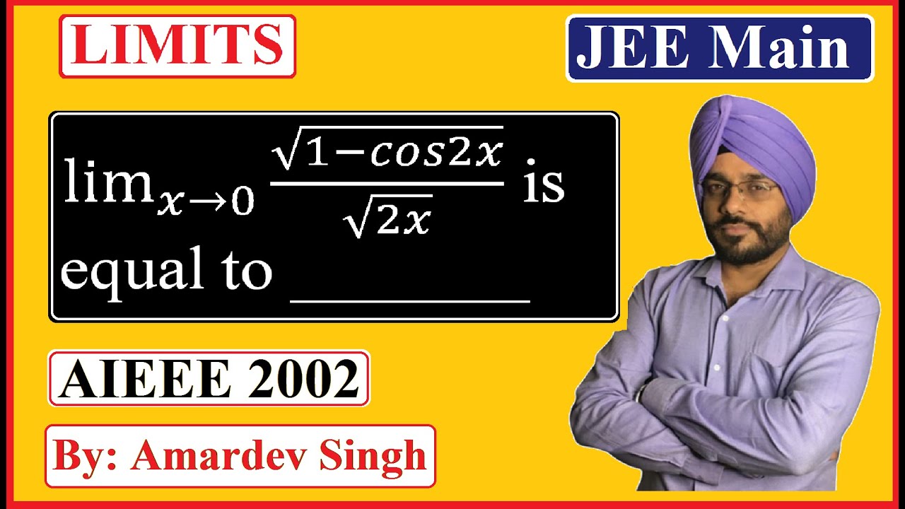 Lim x 0 1 cos2x 2x Is Equal To YouTube lim-x-0-1-cos2x-2x-is-equal-to-youtube