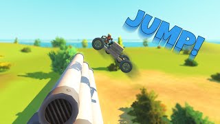 I built a car to JUMP things in Scrap Mechanic