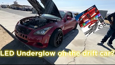 Installing underglow on the drift car