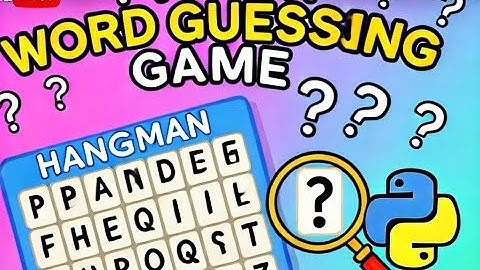 Python Word Guessing Game Tutorial for Beginners | Build a Fun Hangman-Style Game!