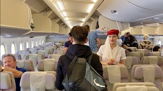 Emirates Airbus A380 - Dubai to Amsterdam (Economy Class)