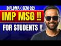 Best of Luck !! | IMP Message by Rahul Sir | Applied Mathematics | Diploma MSBTE | Pradeep Giri Sir