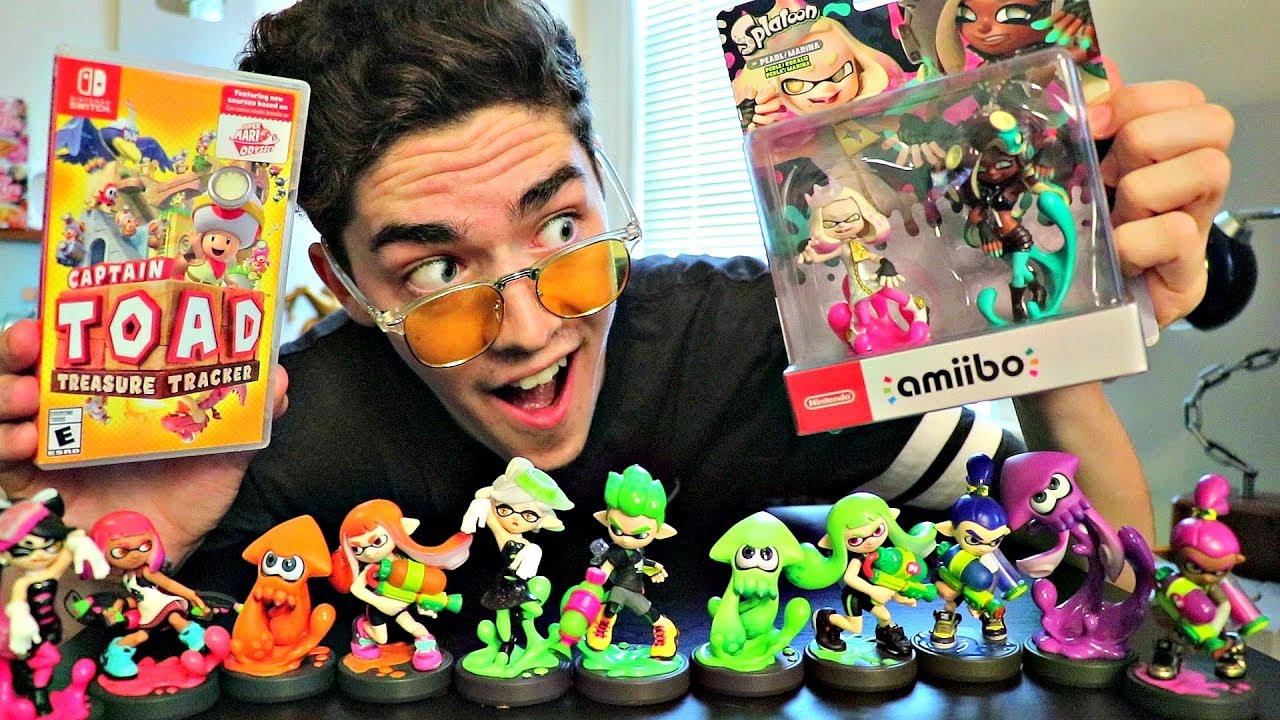 NEW* Pearl & Marina Amiibo Unboxing!! (+Captain Toad Treasure
