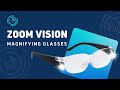 Zoom magnifying reading glasses