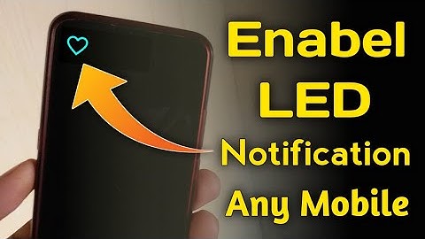 How to Enable Led Notification Light Around Notch || Android Tricks