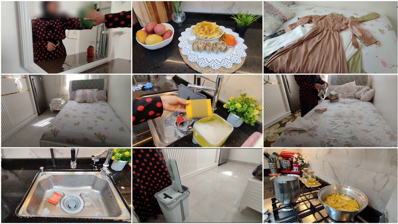 روتين الست النشيطه للي لازم يومها يبدأمن البدريه⛅تنسيق ملابسي|توفير ف الغداء|تنظيف|ترتيب|غسيل مواعين