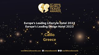 Calilo, Greece - Europe's Leading Lifestyle Hotel 2023 & Europe's Leading Design Hotel 2023