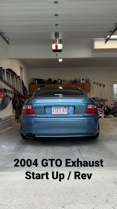 2004 GTO Exhaust - Startup / Rev - YouTube