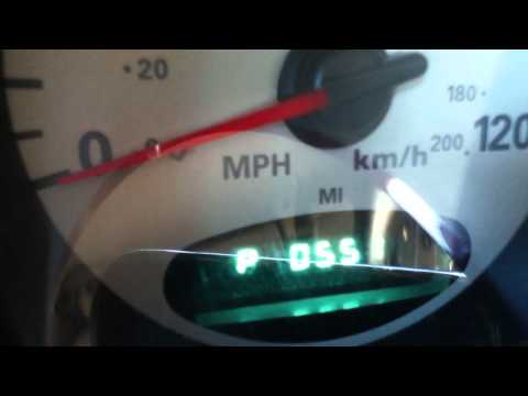 2001 PT Cruiser CEL fault code dash display method .  Check Engine Light  MIL OBDII OBD2