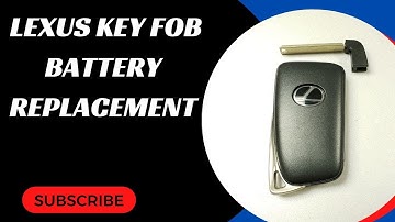 Lexus Key Fob Battery Replacement (ES350, ES300H, GS200T, GS350, GS450H, IS200, IS250 & More)