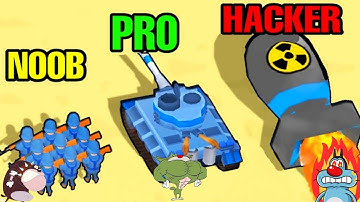 NOOB vs PRO vs HACKER In Army Commander | With Oggy And Jack | Aryaan Gaming