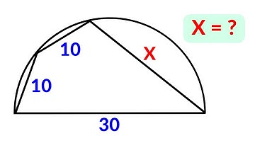 Find the length X | Math Olympiad Geometry Problem