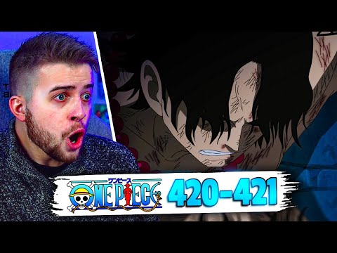 WHITEBEARD IS ACE'S FATHER!?! One Piece Episode 420 & 421 REACTION + REVIEW