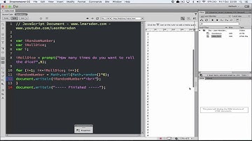 JavaScript Dice Rolling program using random numbers and loops