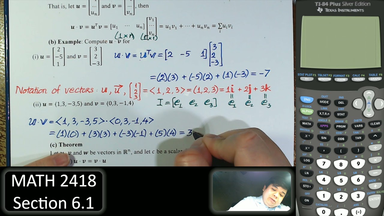 Linear Algebra - Section 6.1
