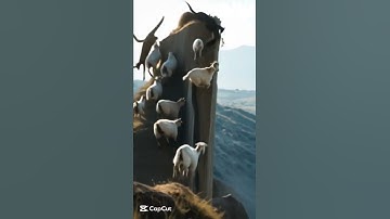 🔥leopard attack mountain goat a nature love #animals #goats