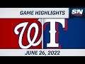 MLB Highlights | Nationals vs. Rangers - June 26, 2022
