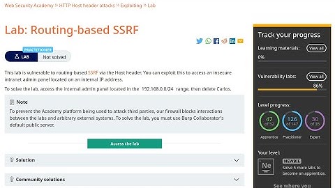 Web Security Academy | Host Header | 4 - Routing-Based SSRF