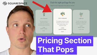 An Elegant and Interactive Pricing Section [Squarespace Tutorial]