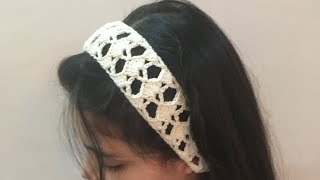أسهل وأسرع طريقة لعمل ربطة الشعر بالكروشيه / How to Crochet a Hair Band 🧶