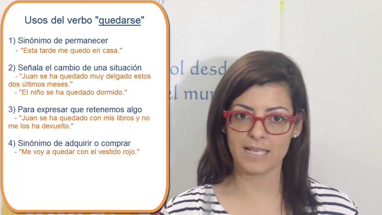 Spanish verbs "quedar" and "quedarse" YouTube