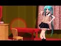 【MMD】制服あぴミクで「寝・逃・げでリセット！」full【60fps】