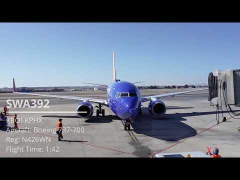 Video: Flyr Southwest ut av Boise Idaho?