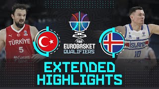 Türkiye 🇹🇷 vs Iceland 🇮🇸 | Extended Highlights | FIBA EuroBasket 2025 Qualifiers