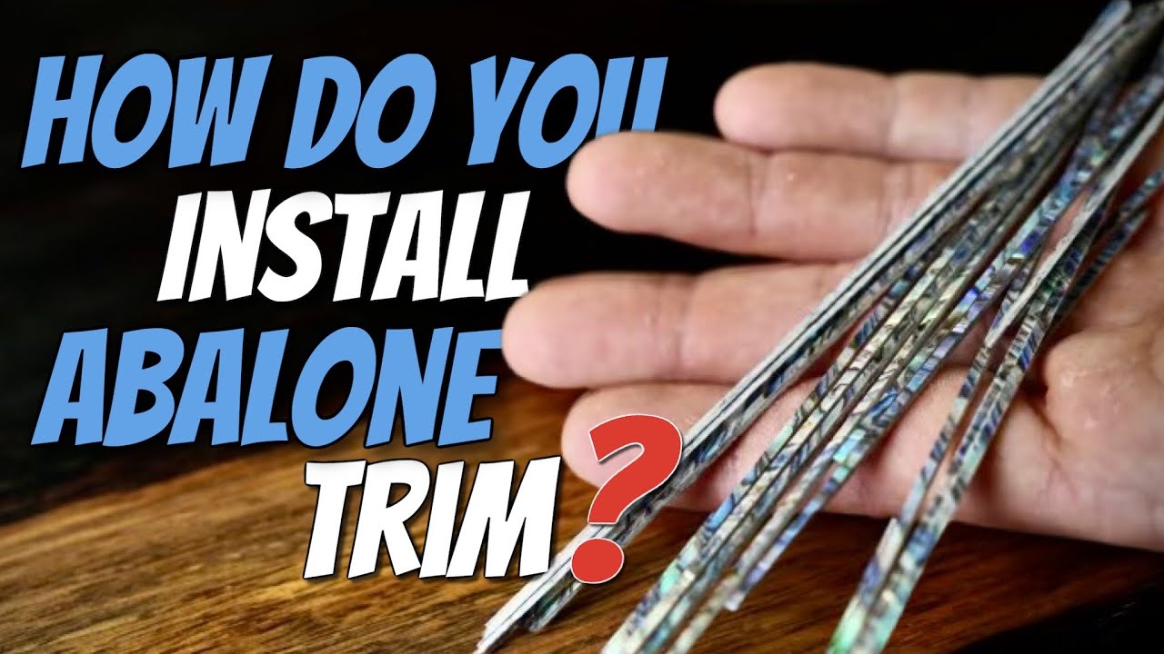 How To Install Abalone Trim On A Guitar. YouTube