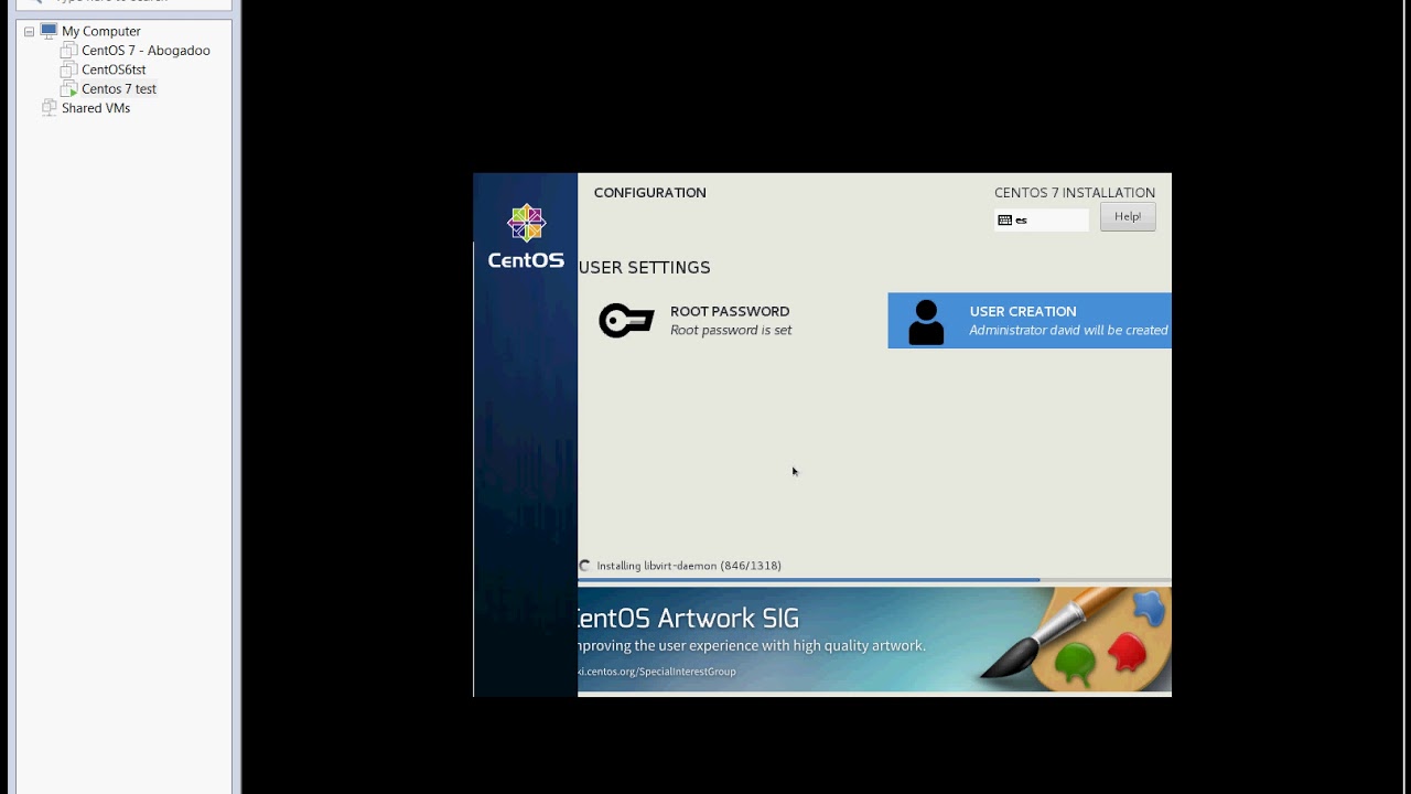Instalación de una maquina virtual Linux Centos 7 - YouTube
