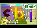 Phonics song 12min  abcd song  dance song for kids  singalong and dance  avocado abc