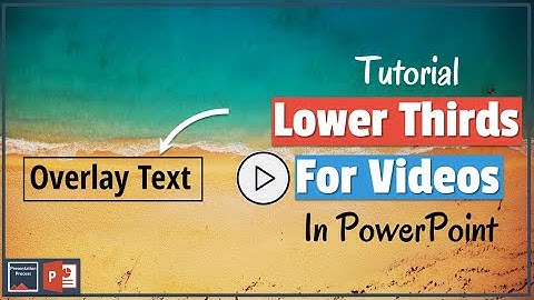 How to Create Beautiful Lower Thirds for Videos in PowerPoint (Text Overlay)