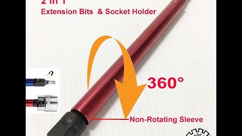 2 in 1  Extension  Bits & Socket Holder for 1/4" hex bits & 3/8" DR socket