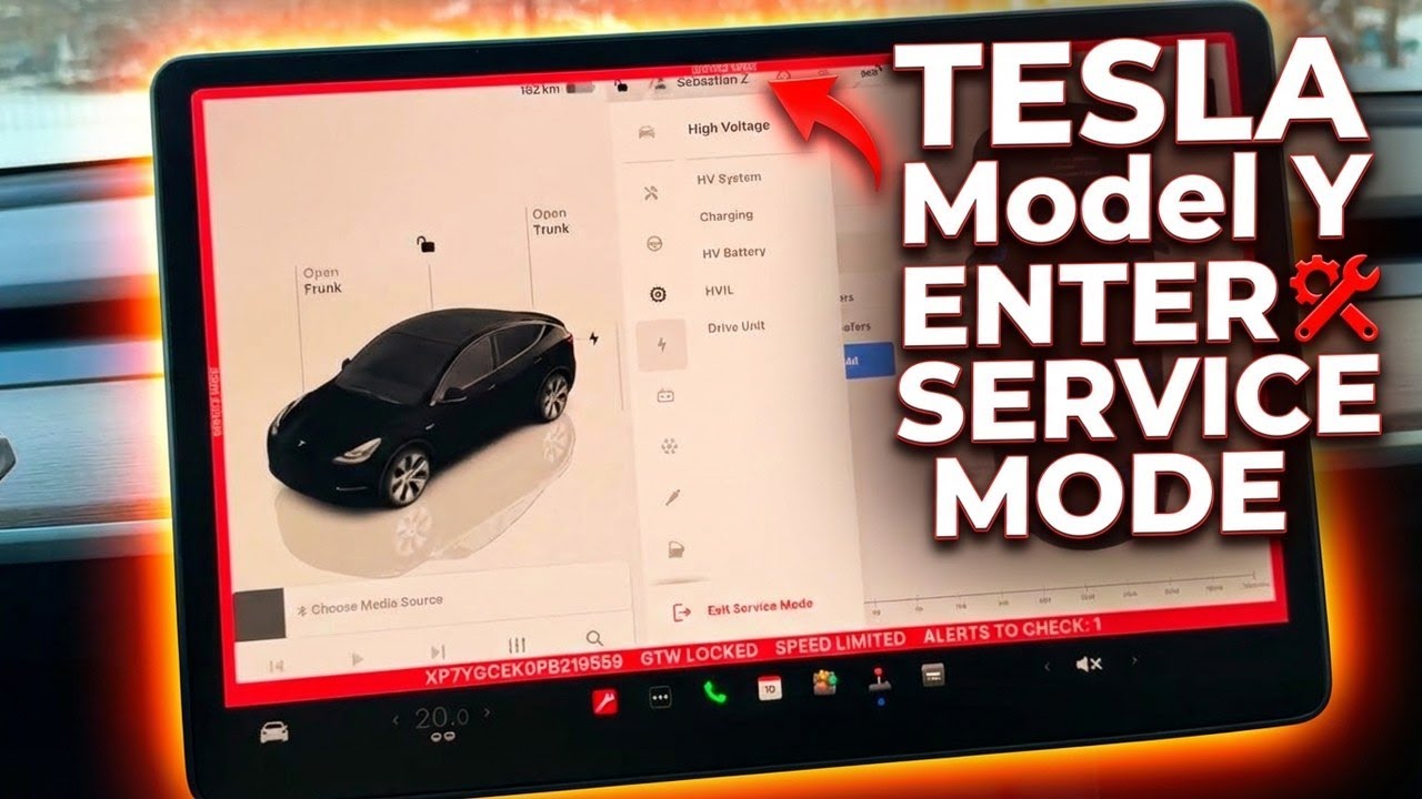 TESLA Model Y – How to Enter Service Mode