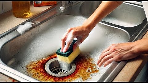 How to Remove RUST Stains on Metal SINK (Clean Aluminum Stainless Steel Kitchen Bathroom Rusty Spots